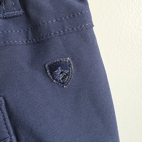 KUHL Trekr Kapri Hiking Pants Blue Ruched Side Cinch Cargo Size 8 - Picture 14 of 16
